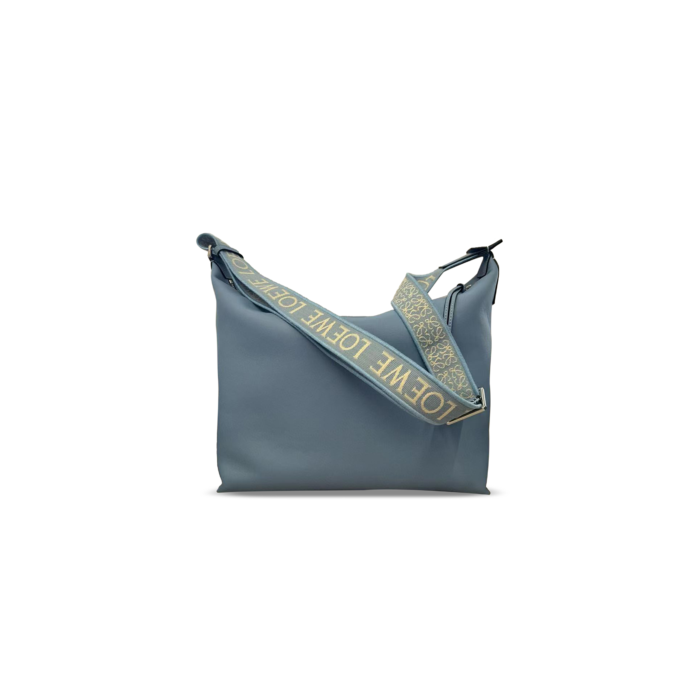 l0ew* cubi crossbody bag in S*pple smooth calfskin and jacquard b906k70x13 (44*30*18cm)